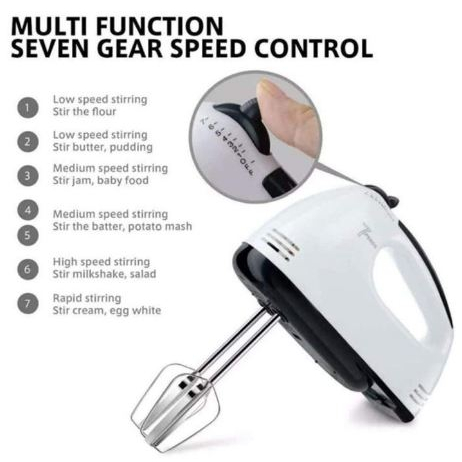 Hand Mixer 7 Speed SQRS Super Hand Mixer/Pengaduk 7 Kecepatan Kontrol Mixer SQRS/Mixer Hand/Mixer KU