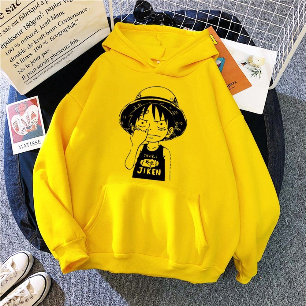 LUFFY JIKEN Hoodie Anime Manga One Piece || Size L - XXL