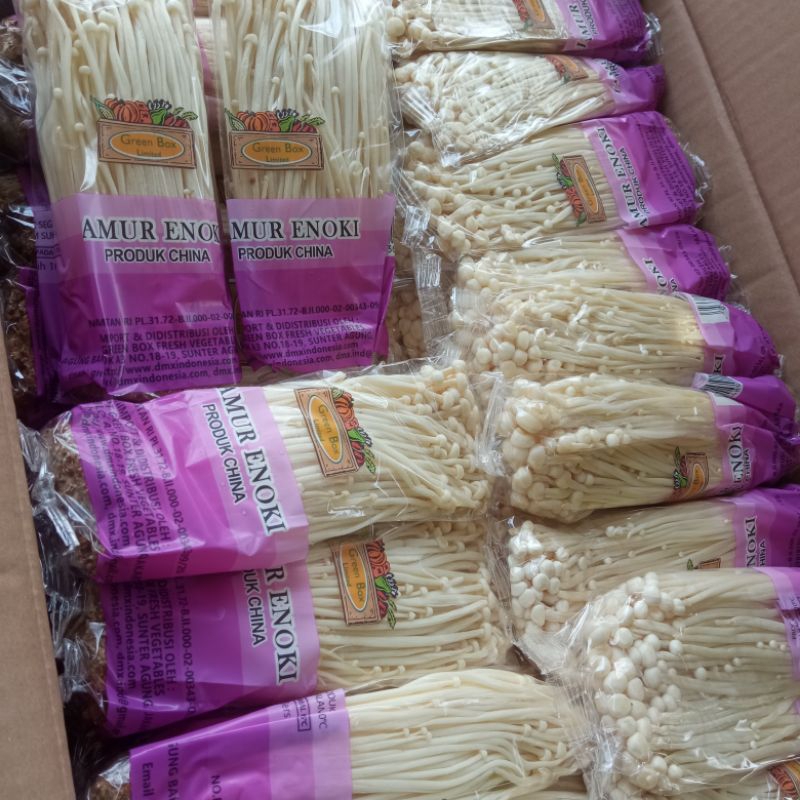 

jamur Enoki rasa daging d makan