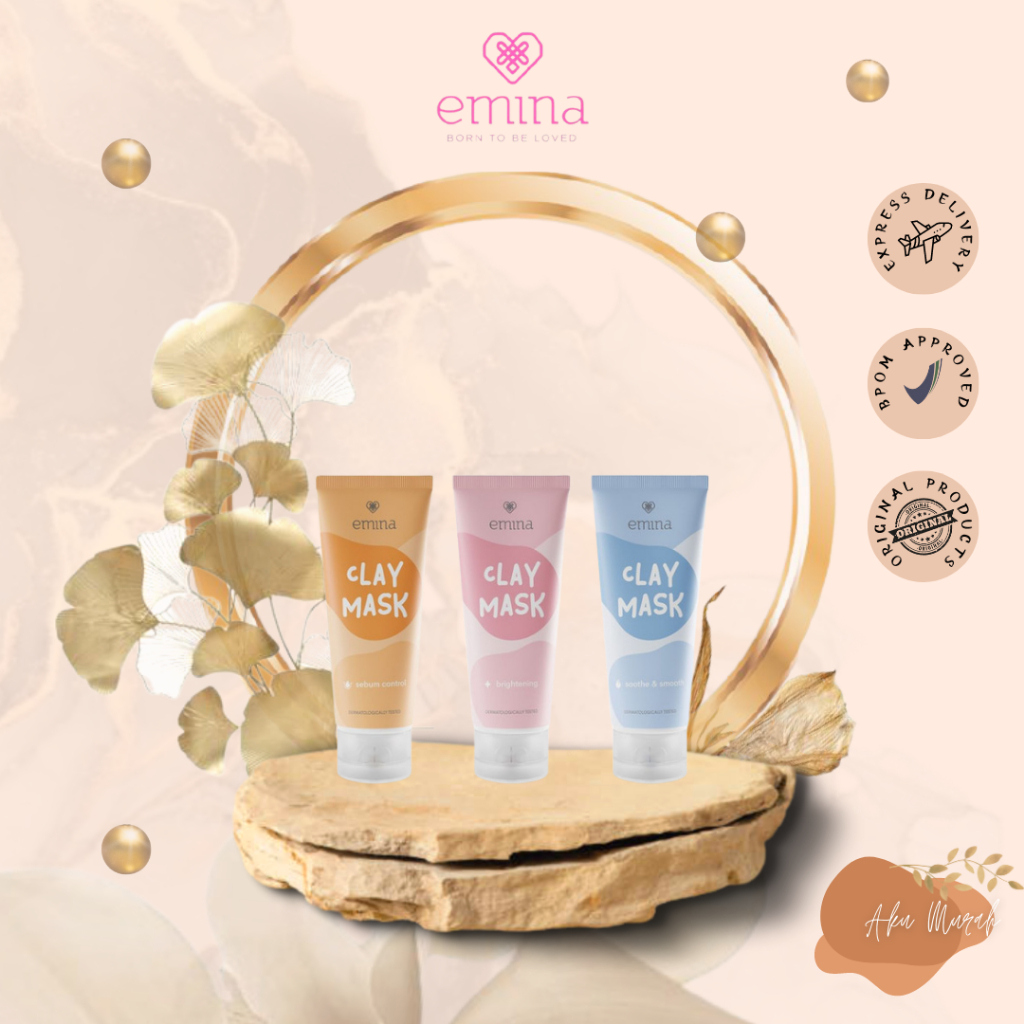 ✨ AKU MURAH ✨ Emina Clay Mask Brightening 60 ML SERIES