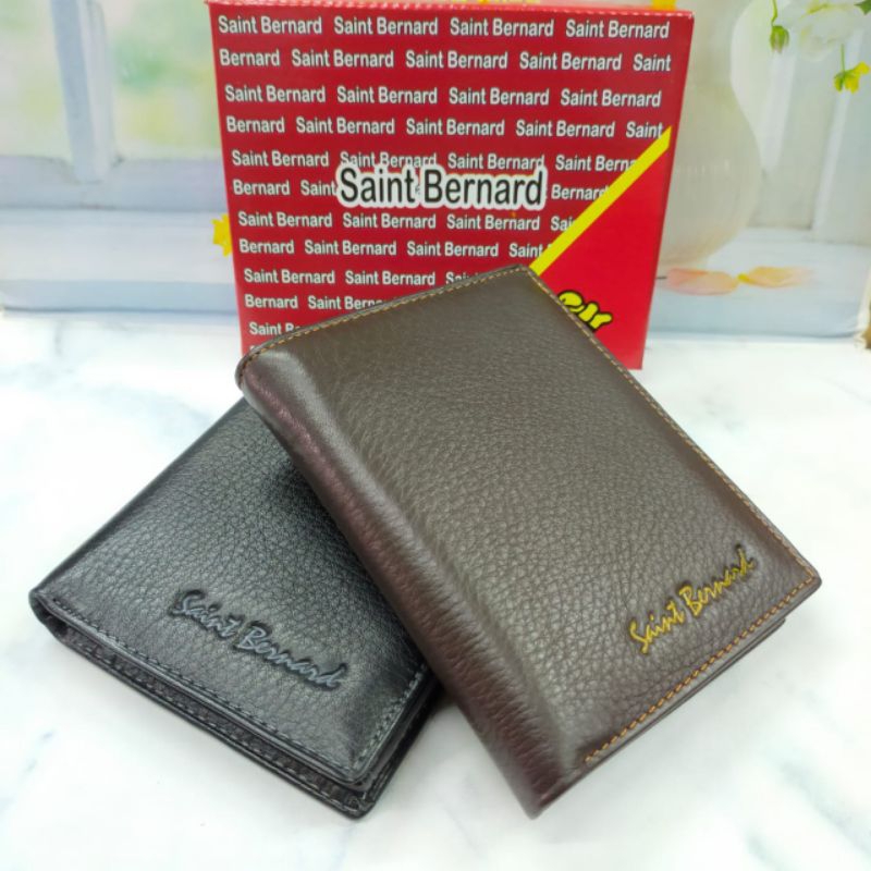 Dompet kulit lipat pria model diri saint bernard