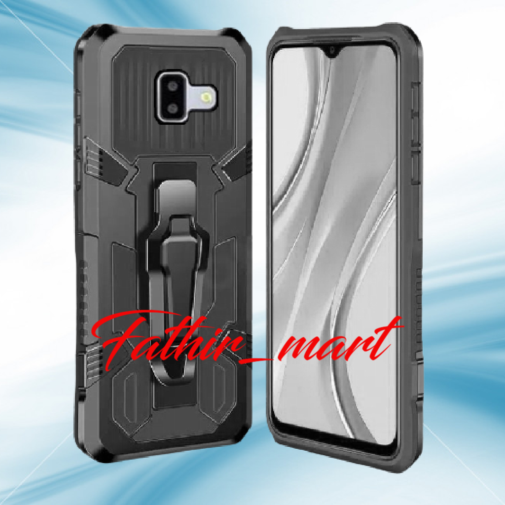 Case SAMSUNG J6 PLUS Casing Standing Back Klip Hard Case Robot New Cover