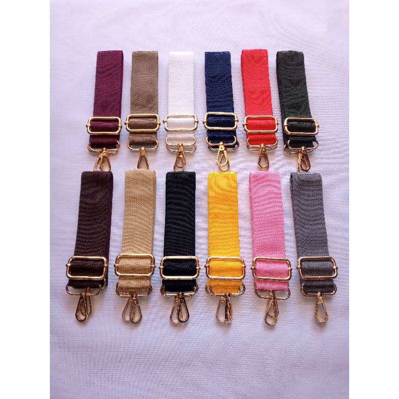 TALI TAS SELEMPANG UK 3,8CM KRB TEBAL CANTOLAN KUALITAS PREMIUM GK38 EMAS
