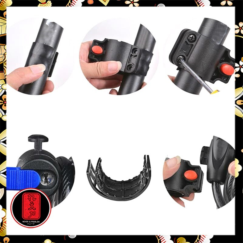 TaffGUARD Kunci Gembok Sepeda Anti Maling Lock - TY588YZ - Black