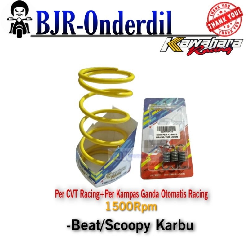 Per Ver CVT+Per Otomatis Racing 1500Rpm Set Beat karbu/Scoopy Karbu/Spacy Karbu/Vario 110 Karbu Oem 