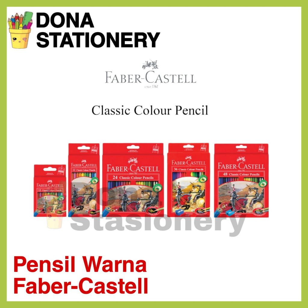 

Pensil Warna Classic Faber Castell 12, 24 dan 48 Warna