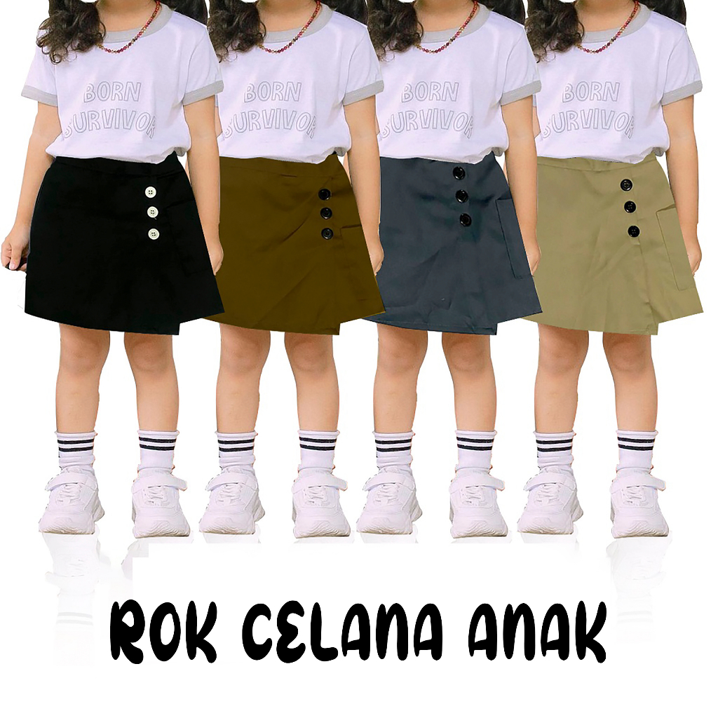 Rok Celana Pendek Anak Perempuan Korean Style Mini Skirt