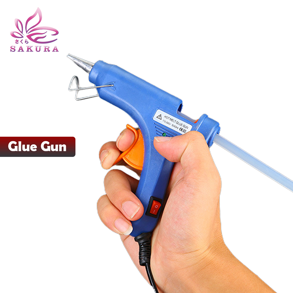 Lem tembak Glue gun stick cair lengket refill alat membakar melelehkan kantor kerajinan tangan