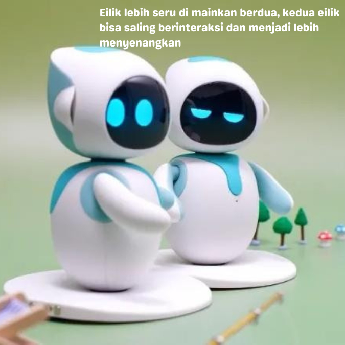 Robot Eilik / Eilik Robot / Mainan Interaktif / Robot Interaktif / Hewan Peliharaan / Robot Gemas / Robot Lucu / emotional robot / robot pintar / eilik robot bot smart desktop companion emotion / robot cilik / interactive robot / cute robot /  smart