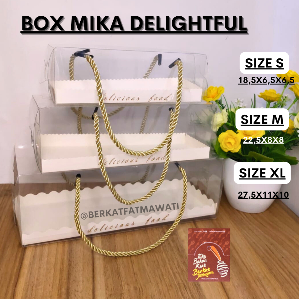 

DELIGHFUL BOX MIKA A / BOX KUE TART / BOX FULL MIKA / PCS
