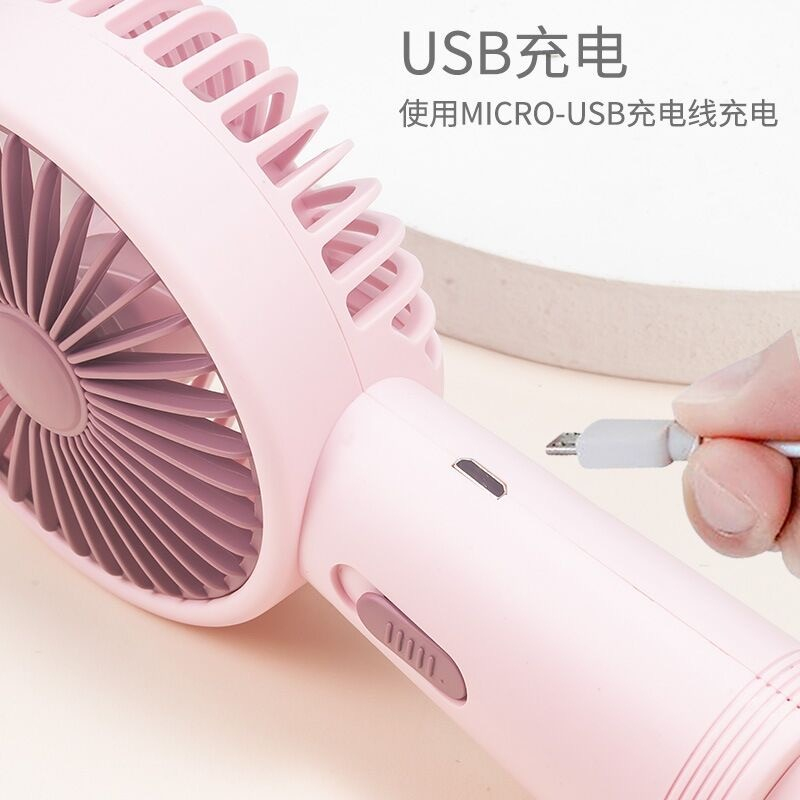Kipas Angin Model tanduk Portable 2 in 1 Mini tancap Portable usb charger gambar lucu Cute karakter