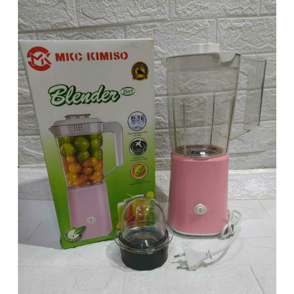 MKC855 Blender 4 Mata Pisau 2 Sizes Cup - Blender Juicer Buah Sayur BERGARANSI RESMI MANTAP