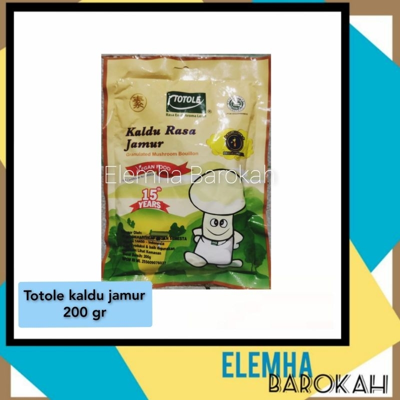 

Totole Kaldu Jamur 200 gr 200gr Vegan Food