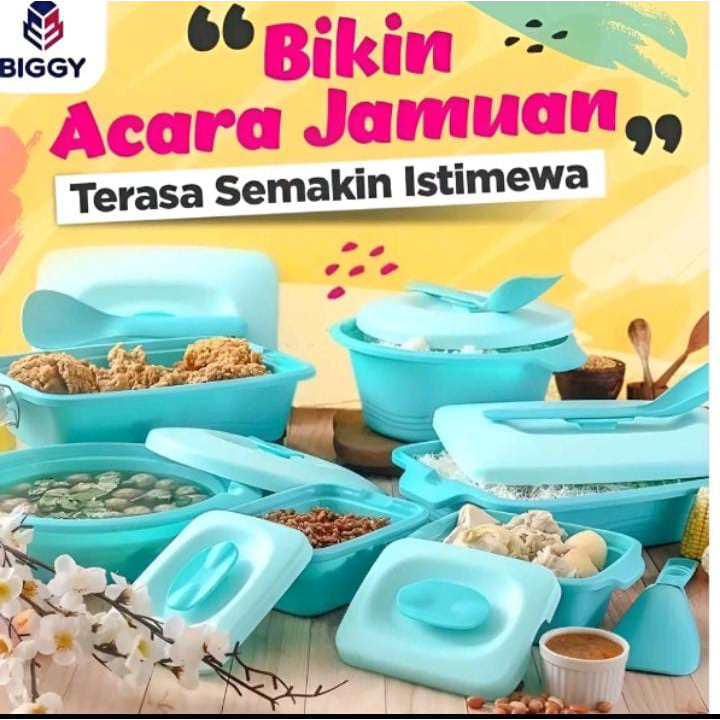 AQUAMARINE PRASMANAN SET TEMPAT SAJI TEMPAT MAKANAN HAJATAN