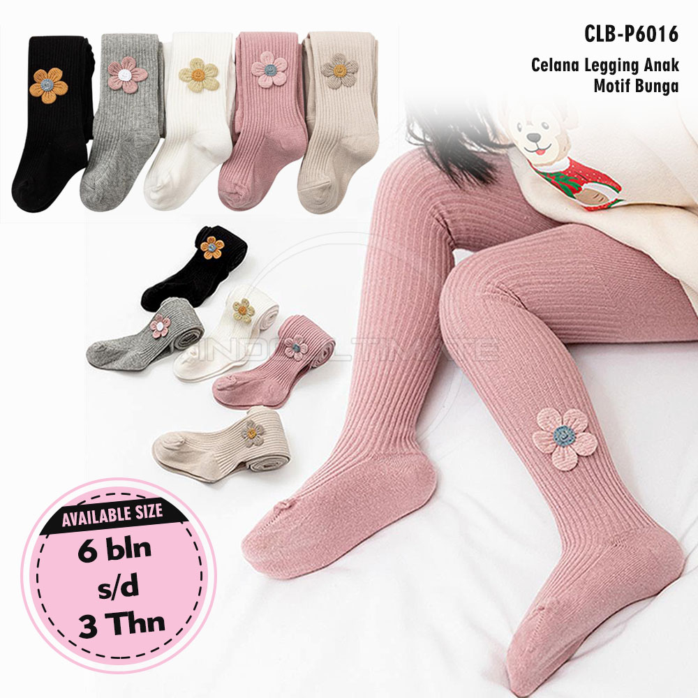 1Pcs Legging Bayi Kaki Tutup Celana Panjang Bayi Kaki Tutup Legging Tebal Legging Katun CLB-P6014 CLB-P6016 Celana Leging Bayi Baru Lahir Import Bawahan Celana Bayi