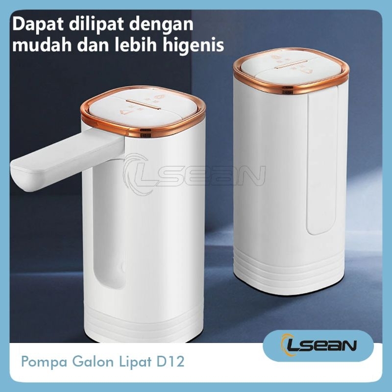 POMPA GALON DISPENSER ELEKTRONIK LIPAT DESAIN MODERN FOLDABLE PORTABLE PREMIUM 1200 mAh