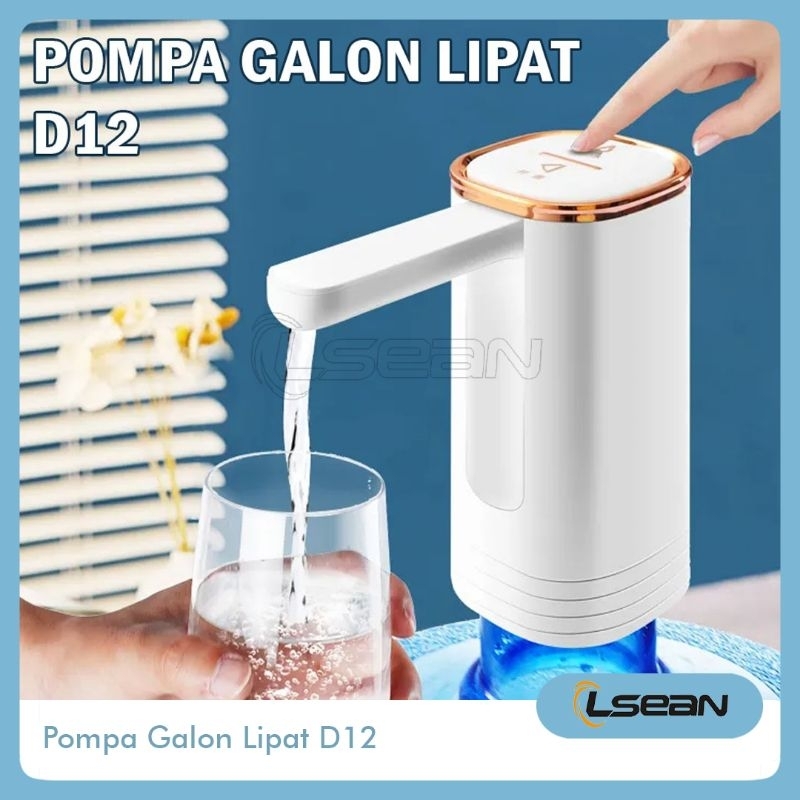 POMPA GALON DISPENSER ELEKTRONIK LIPAT DESAIN MODERN FOLDABLE PORTABLE PREMIUM 1200 mAh