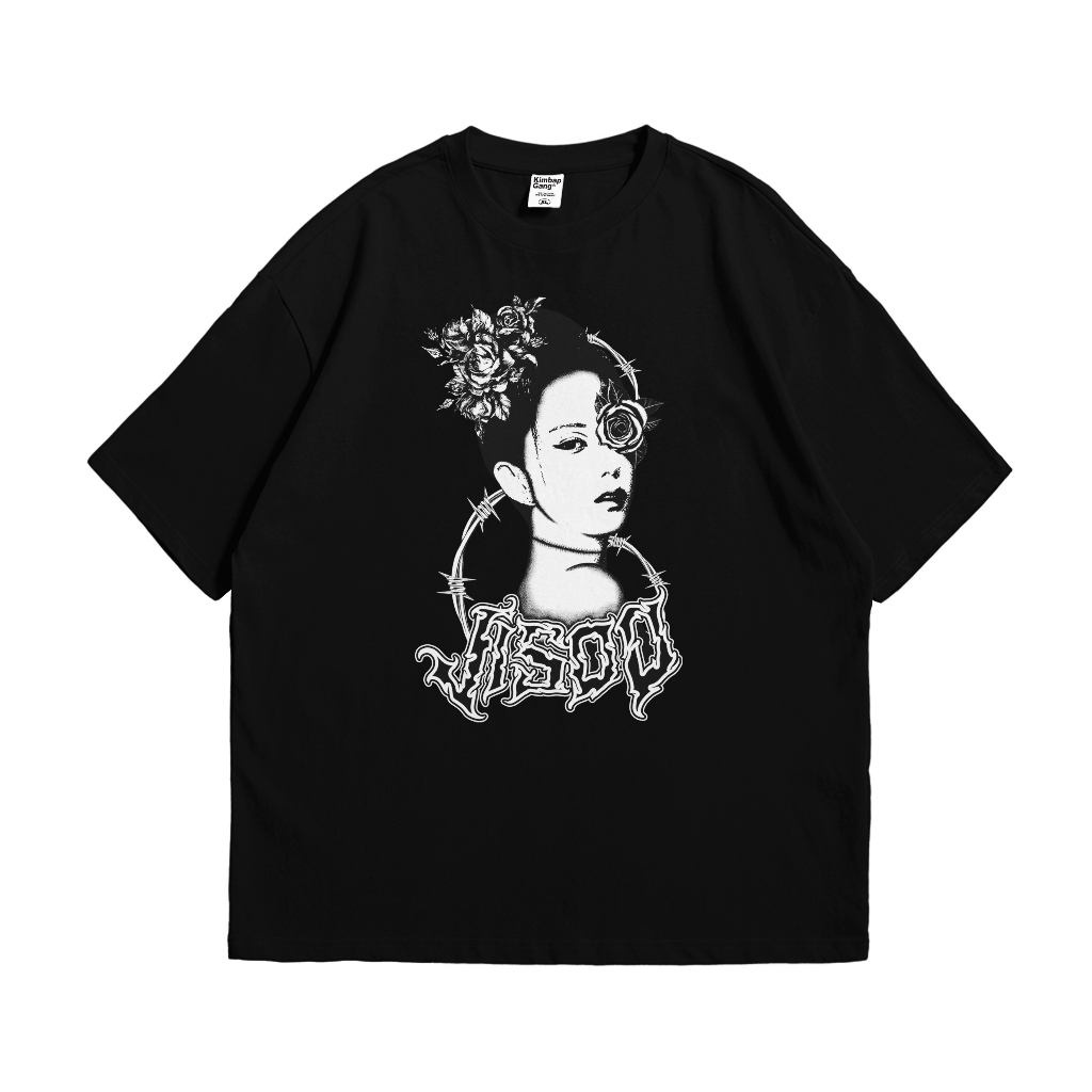 Kaos Pria Original 100% BLACKPINK Jisoo Flower- Oversized Tshirt Unisex
