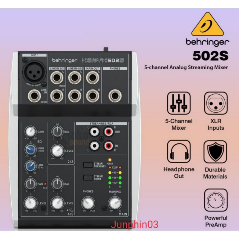 Mixer audio Behringer xenyx 502S Asli