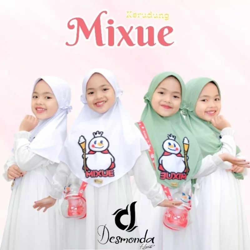 [NEW] KERUDUNG ANAK MIXUE USIA 1-7 tahun / jilbab instan / jilbab anak