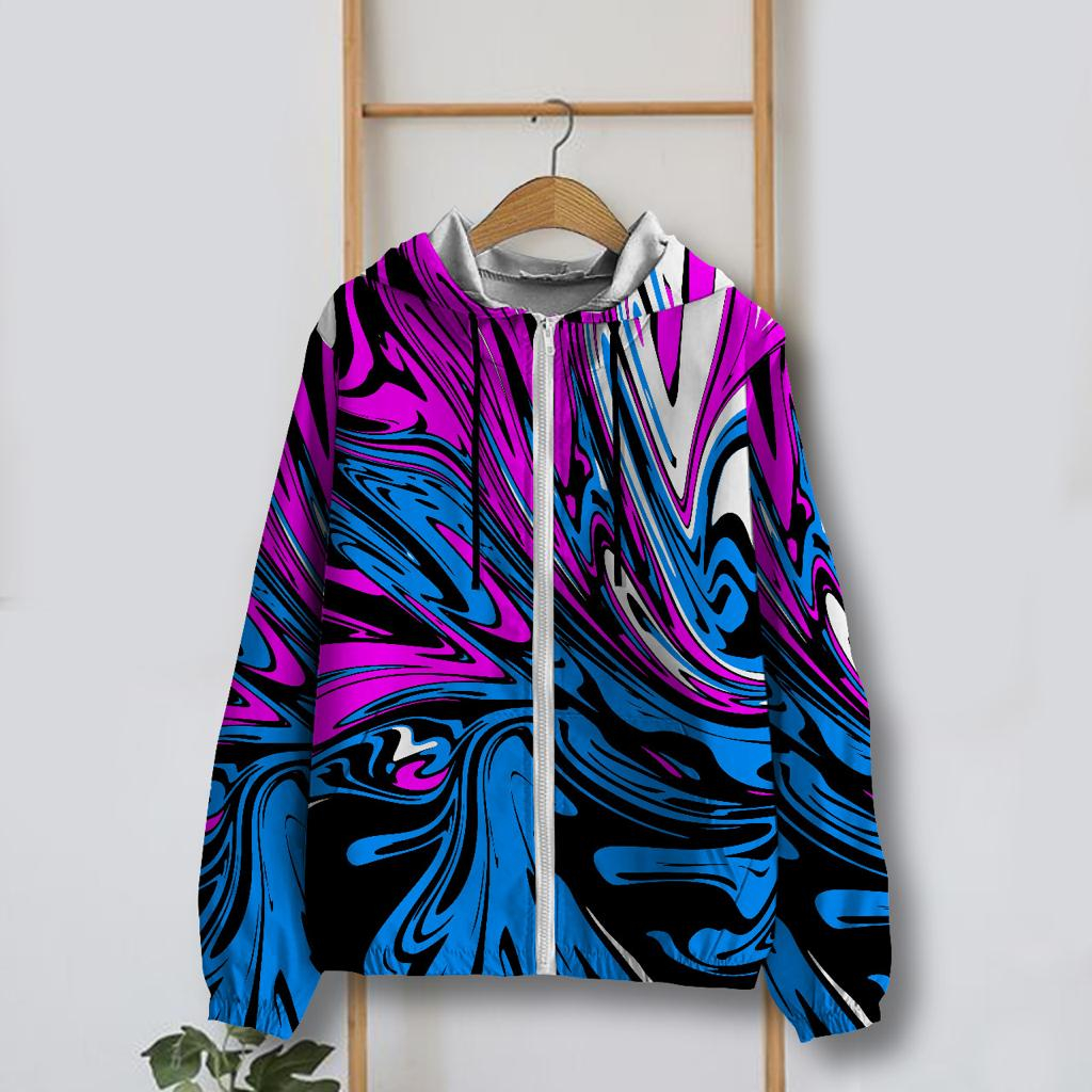 Jaket Parasut Wanita Printing Jumbo / jaket parasut Big Size / jaket parasut over size pria dan wani