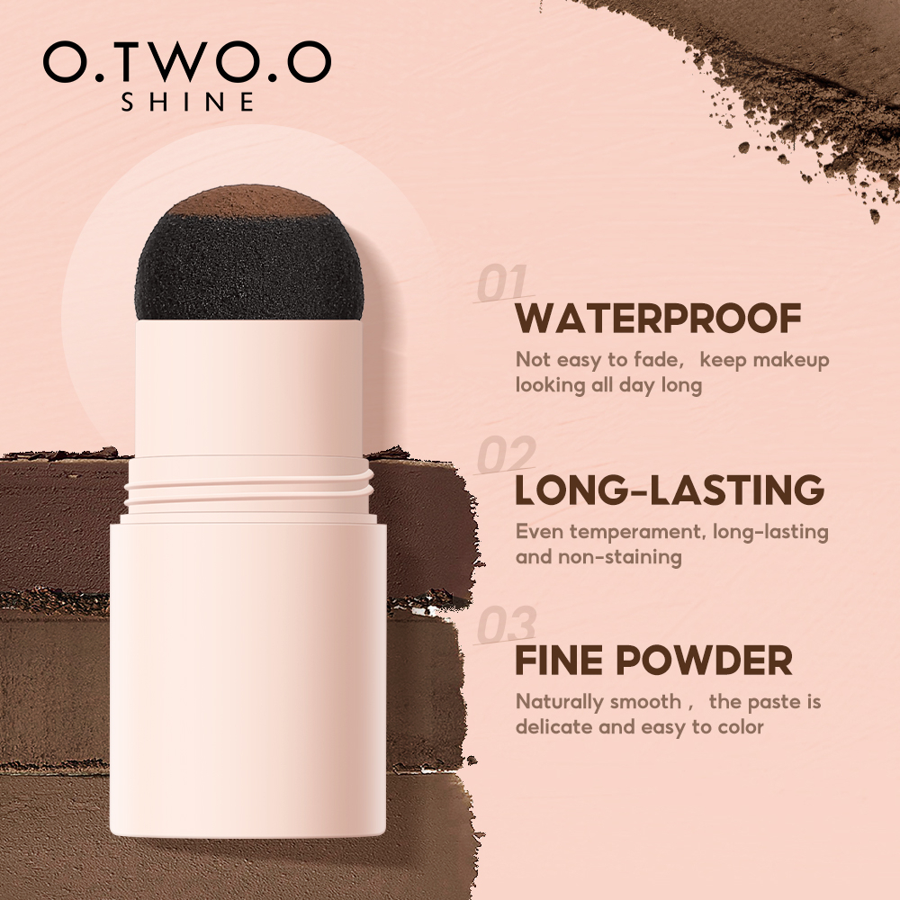 O.TWO.O~EYEBROW POWDER Cetakan Alis instan Eyebrow Stamp TAHAN LAMA, TAHAN AIR