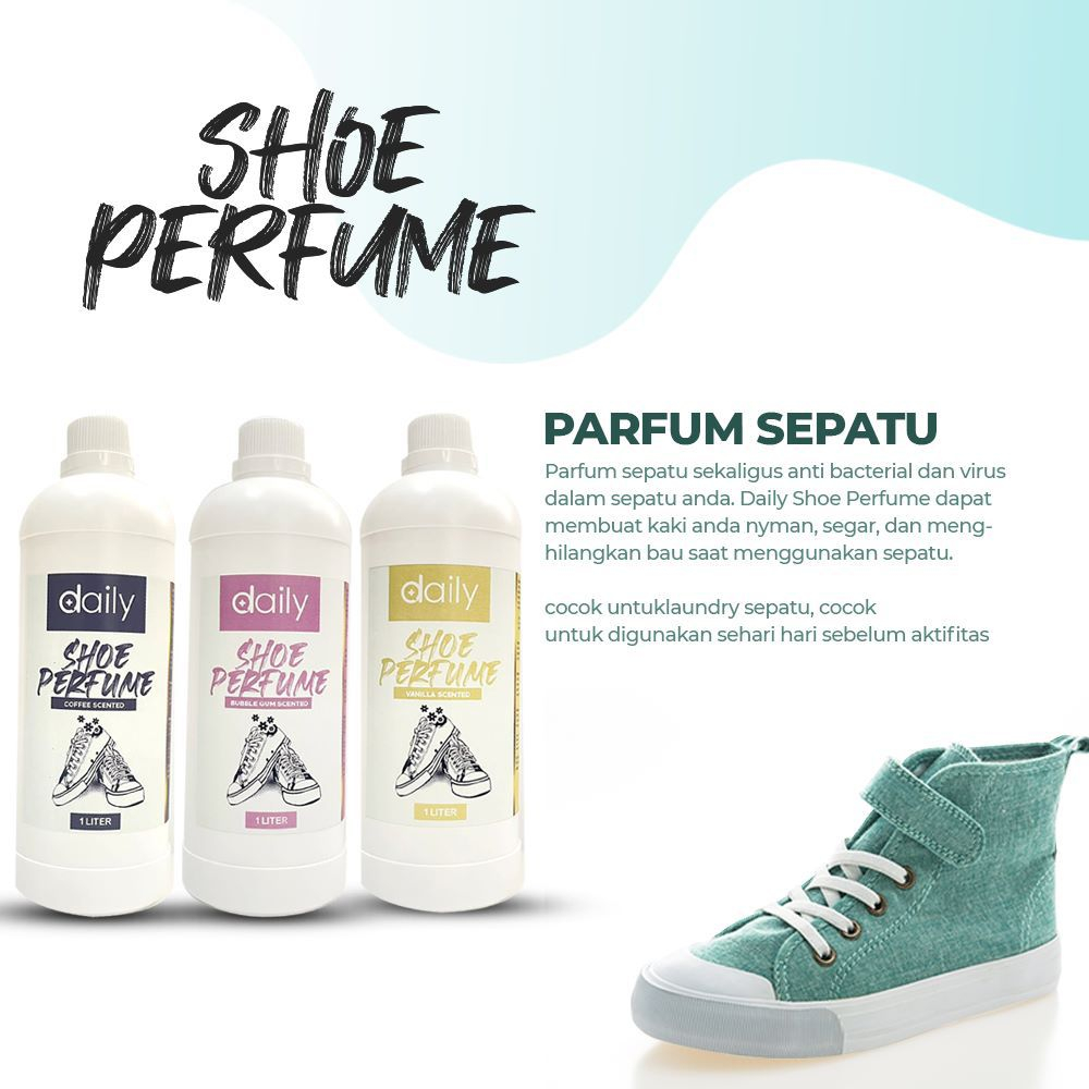 Parfum Sepatu Daily Shoe Perfume Anti Bakteri Penghilang Bau Sepatu 1 Liter