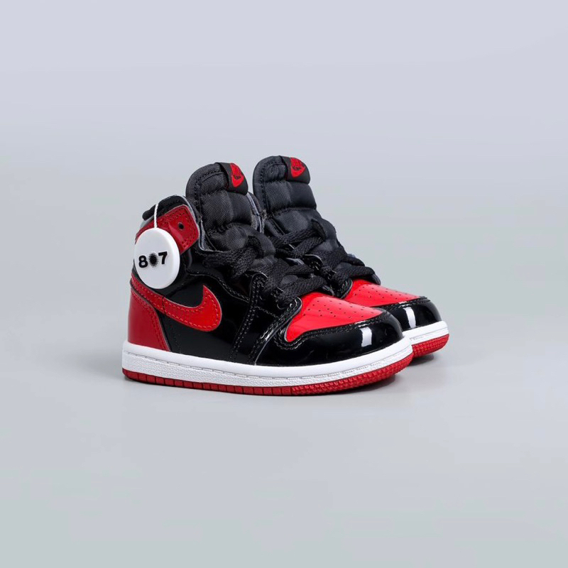 Air Jordan 1 High Patent Bred TD Kids