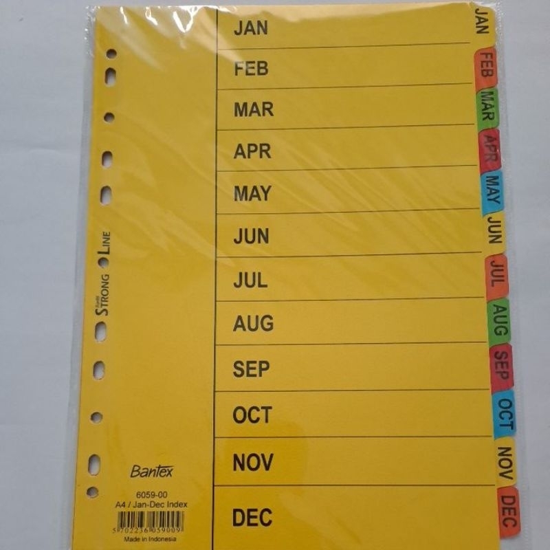 

Divider Bantex 6059 Month