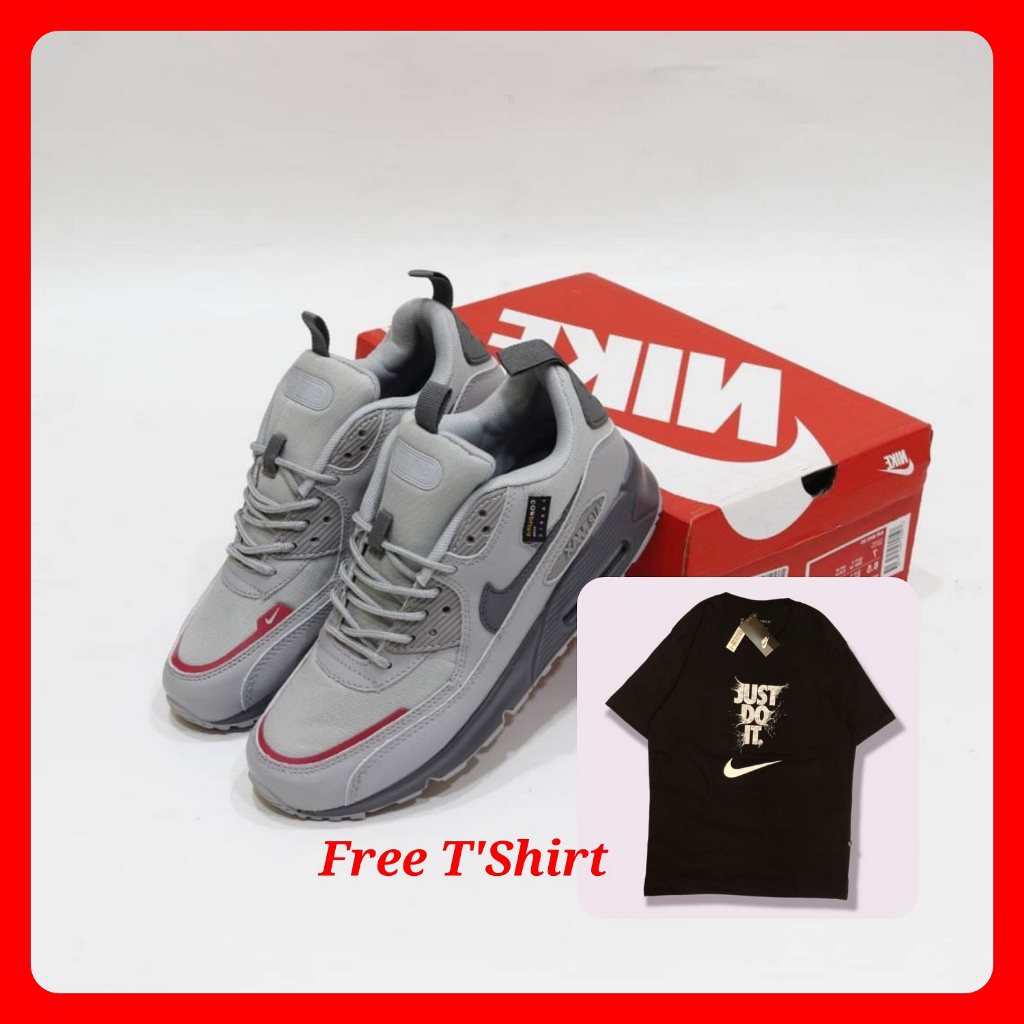 Sepatu Nike Air Max Surplus 90 Grey Pria Original