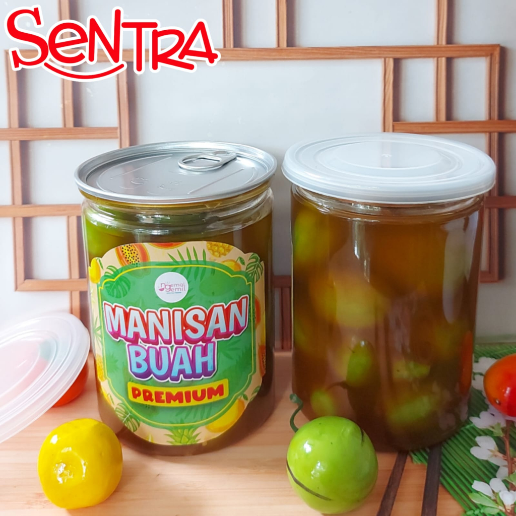 

Cemilan Manisan Buah Kedondong Thailand Tanpa Biji Pedas Manis Premium Kemasan PET CAN