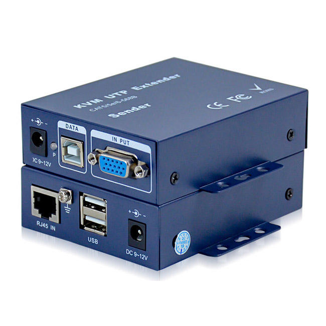 VGA KVM Extender 100m Full HD USB via Kabel LAN UTP