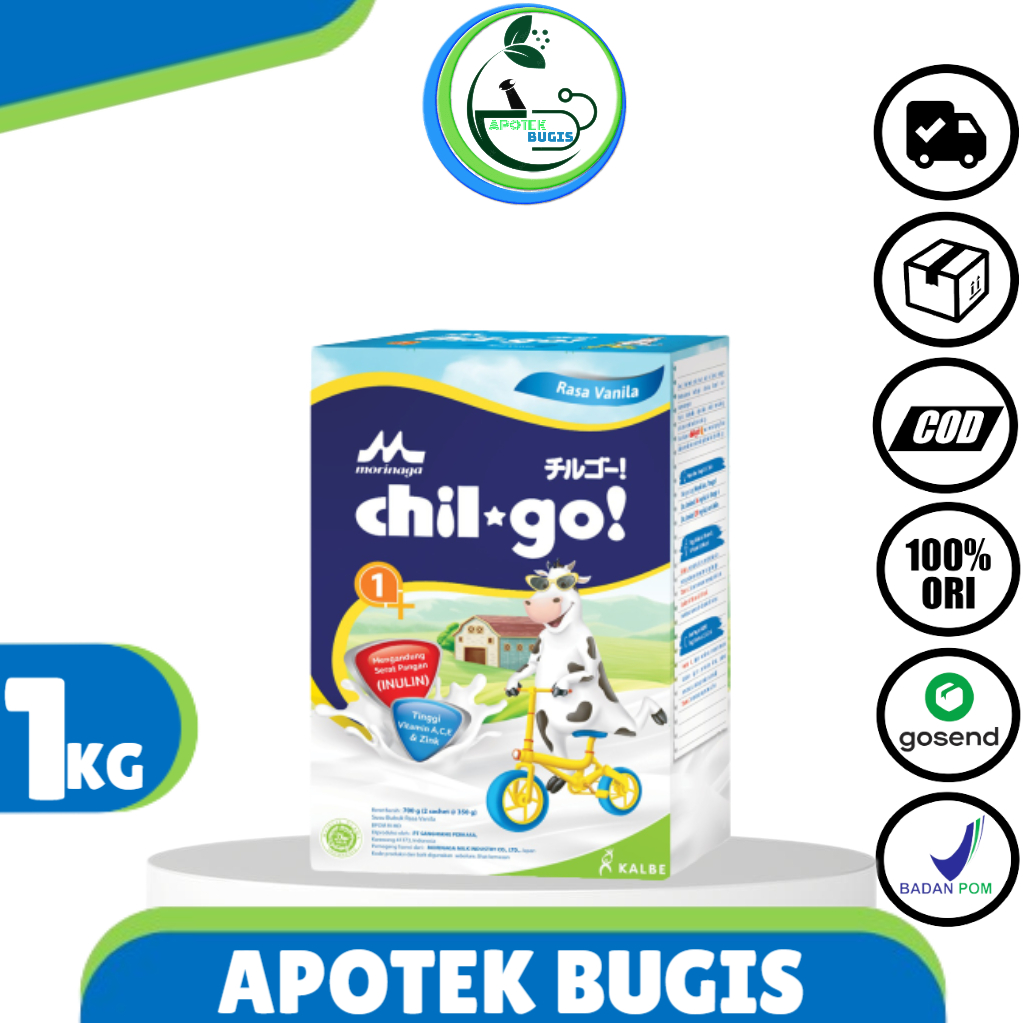 Chilgo Powder 1+ Madu &amp; Vanilla 1000g Susu Bubuk dukung Tumbuh Kembang Anak