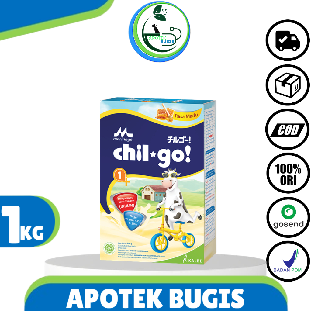 Chilgo Powder 1+ Madu &amp; Vanilla 1000g Susu Bubuk dukung Tumbuh Kembang Anak