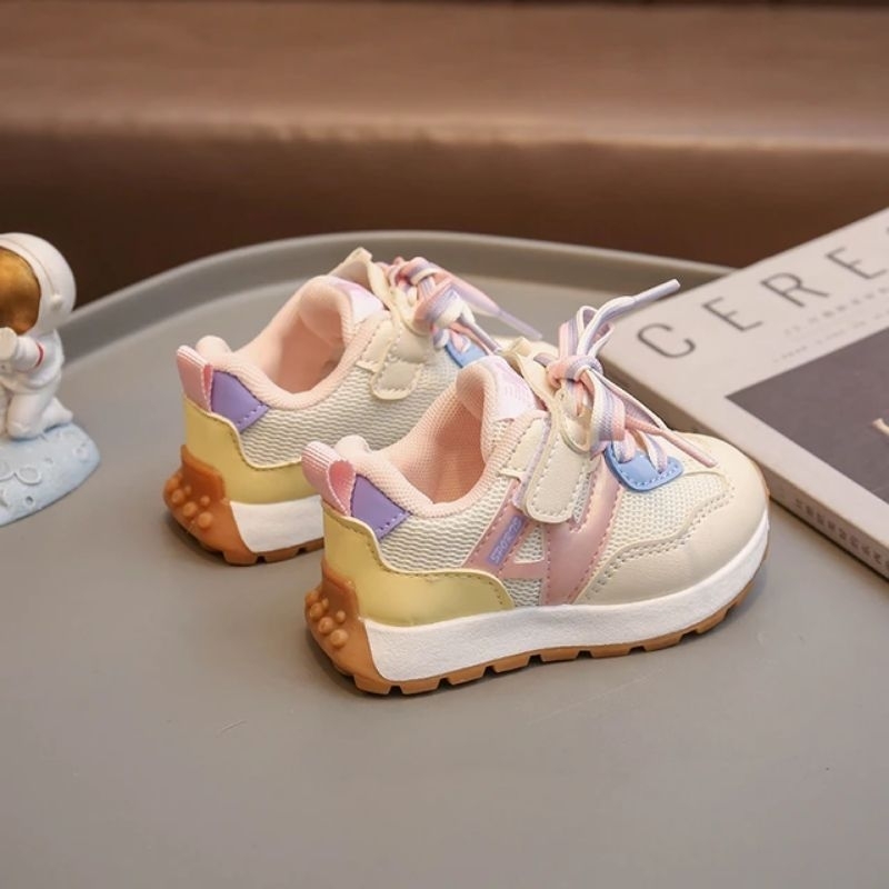 Minipetite SH2304 Sepatu anak laki laki dan perempuan sepatu sneakers anak sepatu sneakers casual anak import bahan premium sepatu anak size 21-30