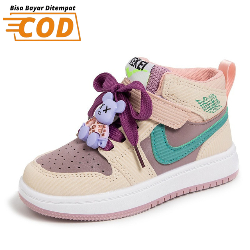 SH2311 Bisa COD Sepatu kets sport olahraga sneakers BEARX semi boots boneka tali colourfull warna warni anak-anak ringan usia 3 tahun sd 12 tahun size 26 - 37