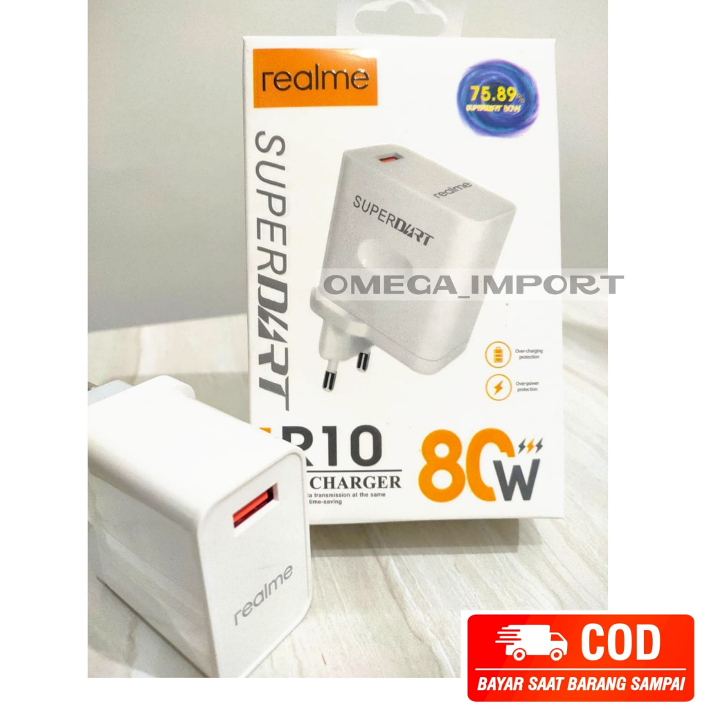 (OM) ADAPTER REALME R10 80W SUPER VOOC FAST CHARGER