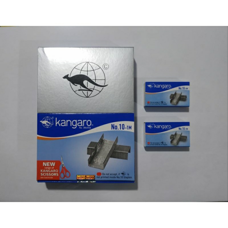 

staples no 10 kangaro per kotak kecil ...