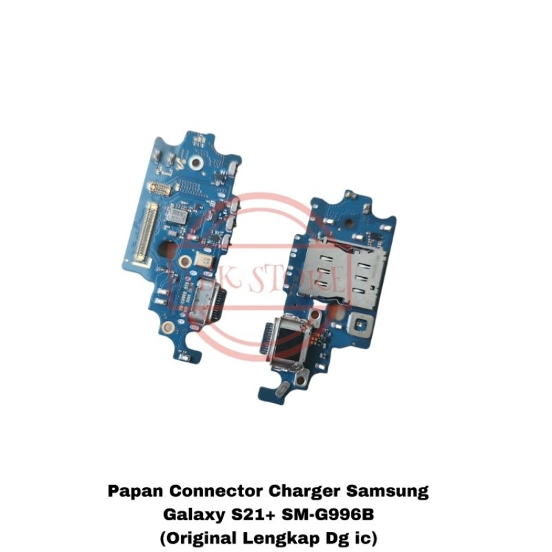 Papan Connector Charger Samsung Galaxy S21 Plus G996B Pcb Konektor Cas S21+ Original