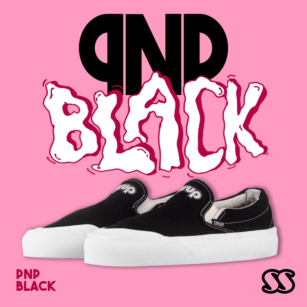 Syrup Supply slip on PNP Black | Sneakers | Sepatu Unisex