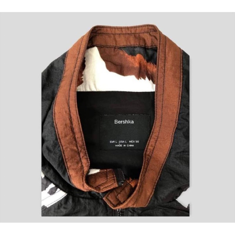 Bomber Berskha Pattern Silk Oversize Jacket ( Unisex)