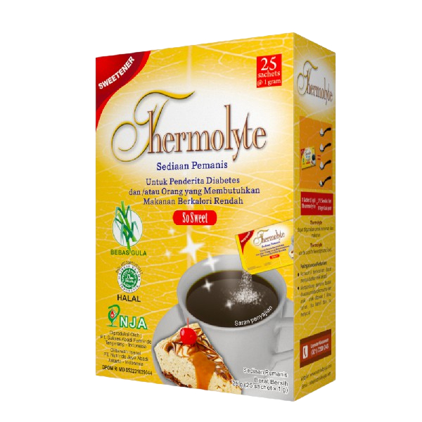 

THERMOLYTE DIET SUGAR 25 SACHET 1GR