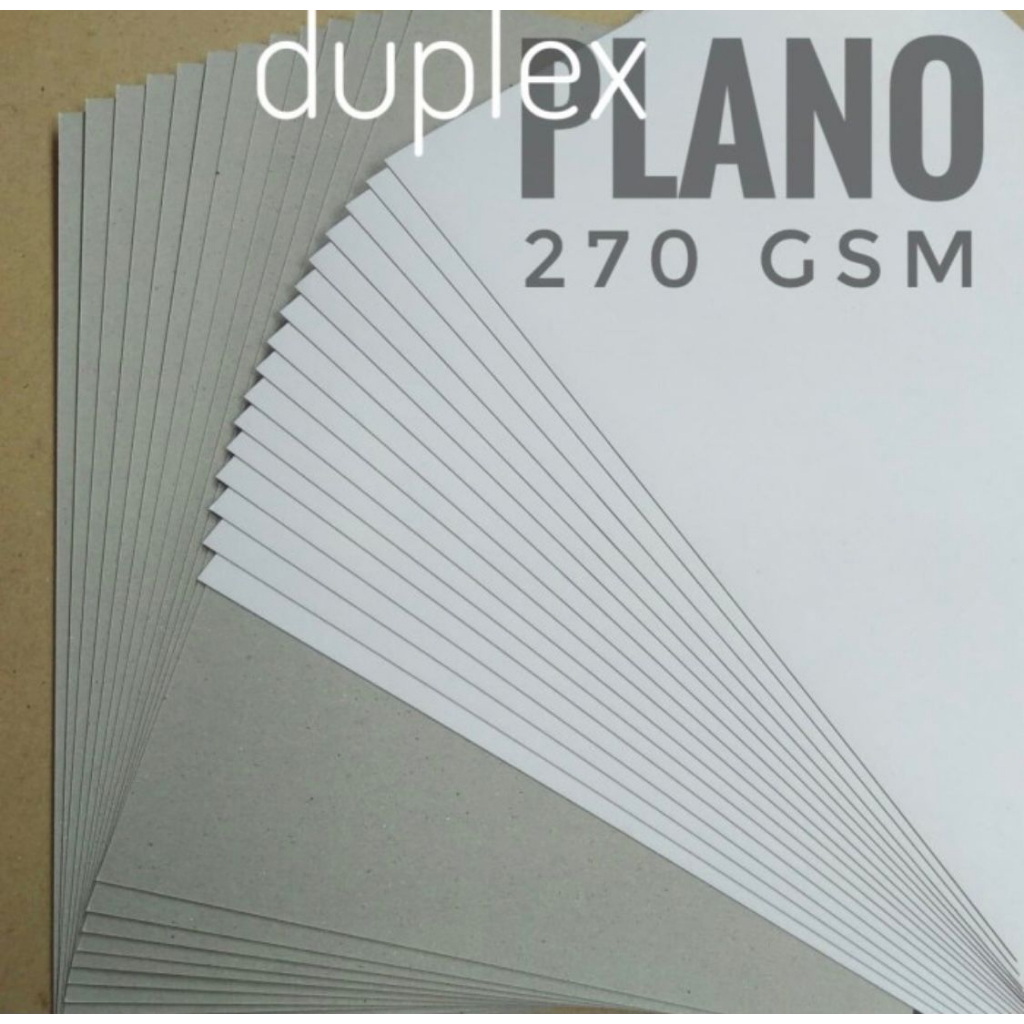 

1 Rim Kertas Duplex Duplek 270 Gsm Ukuran Plano 90 Cm X 120 Cm