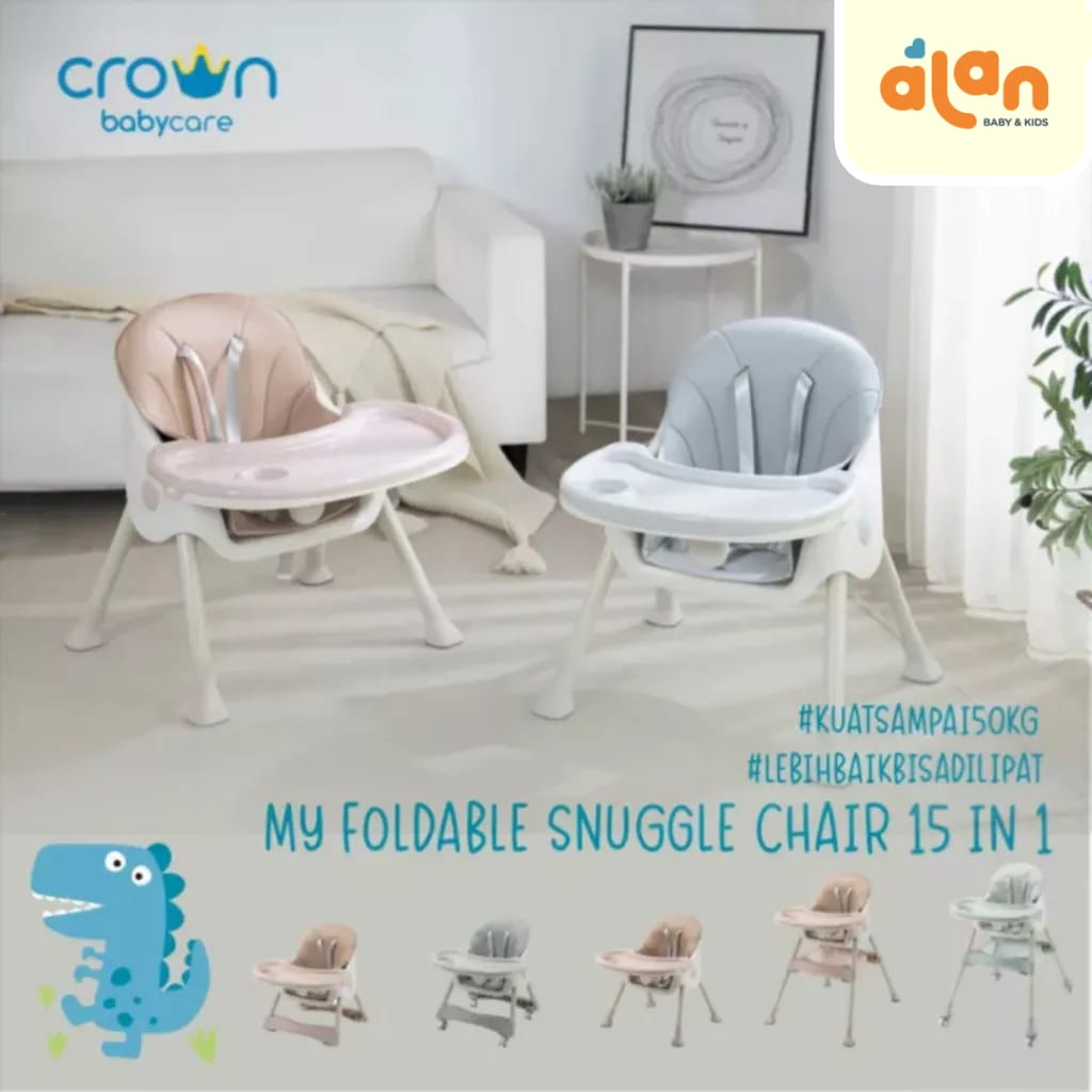 Snuggle My Foldable Chair 15in1 CR228 - Kursi Makan Anak Multifungsi