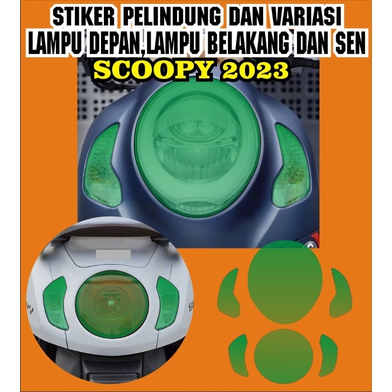 stiker cutting variasi skotlet transfaran pelindung mika spidometer,sen,headlamp,stoplamp scoopy 2023