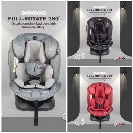 Baby Does Car Seat Full Rotate 360° 8735 / Kursi Mobil Baby Does 360°