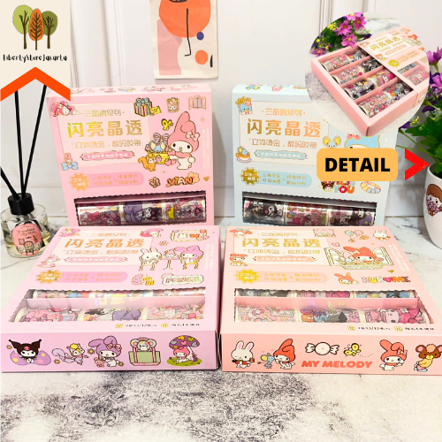 

Washi Tape Sanrio CHF 1 Box 12pcs Waterproof Anti Air Hadiah Journaling Giveaway Dekorasi Best Gift Stationery For School Alat Tulis Kantor Sekolah Ready Grosir Kado Ulang Tahun
