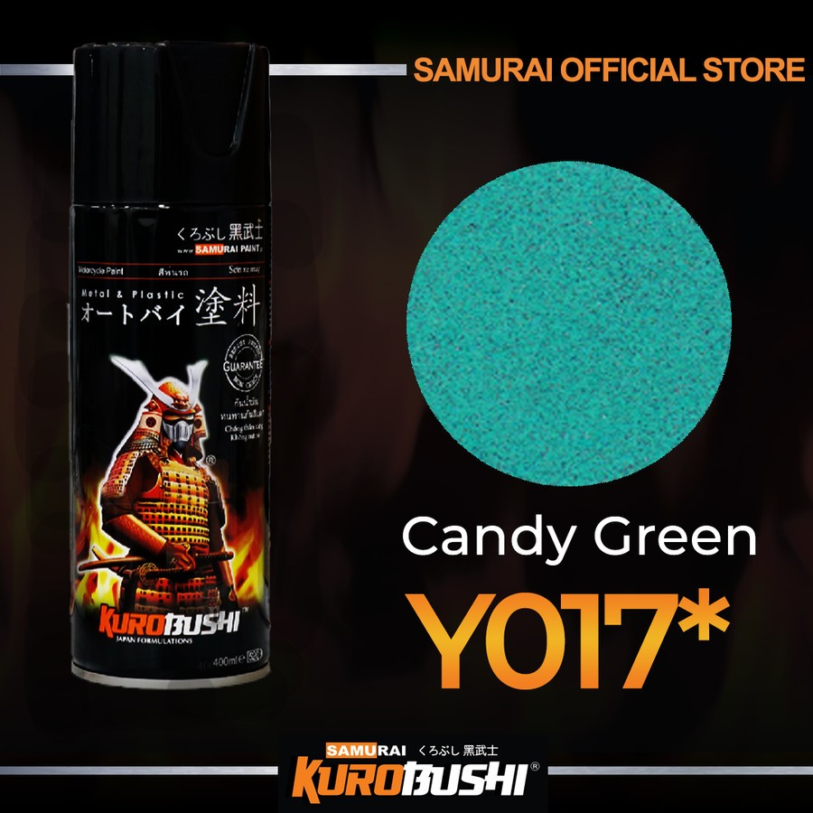 SAMURAI * Y017 CANDY TONE GREEN YAMAHA Hijau Cat Semprot Candytone