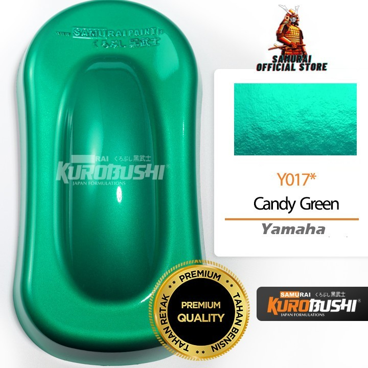 SAMURAI * Y017 CANDY TONE GREEN YAMAHA Hijau Cat Semprot Candytone