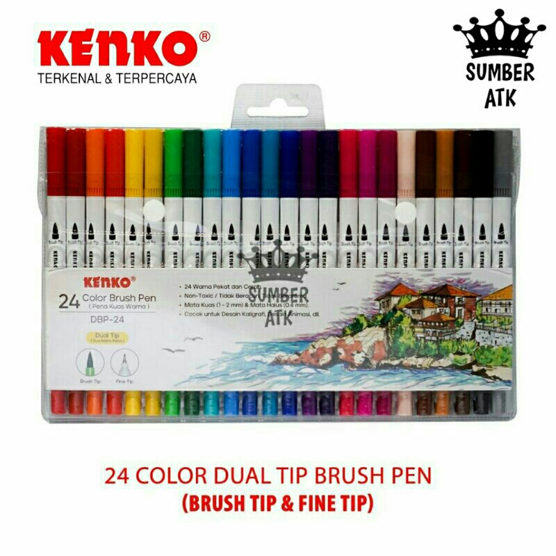 

Brush Pen Kenko 24 Warna DBP-24
